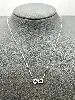 87147845 collier motif infini pavé d'oxydes l45 cm argent 925 millième (22 ct) 2,17g argent 925 millième (22 ct) 2,17g