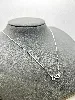 87147845 collier motif infini pavé d'oxydes l45 cm argent 925 millième (22 ct) 2,17g argent 925 millième (22 ct) 2,17g
