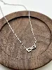 87147845 collier motif infini pavé d'oxydes l45 cm argent 925 millième (22 ct) 2,17g argent 925 millième (22 ct) 2,17g