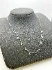 87343145 collier chaîne orné de 5 oxydes l45 cm argent 925 millième (22 ct) 1,55g argent 925 millième (22 ct) 1,55g