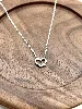 87396745 collier motif coeur orné d'oxydes l45 cm argent 925 millième (22 ct) 1,83g argent 925 millième (22 ct) 1,83g