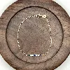 97411918 bracelet pl-or orné d'une ligne d'oxydes bleus