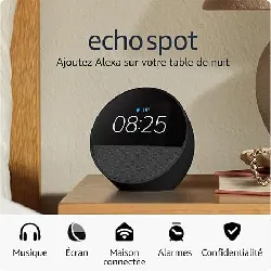 assistant vocal amazon echo spot 2024 noir