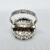 bague argent et semeuse 50 centimes 1918 argent 925 millième (22 ct) 5,42g