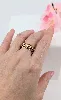 bague bandeau motifs ajourés or 750 millième (18 ct) 3,80g