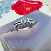 bague en argent avec aigue marine argent 925 millième (22 ct) 3,61g