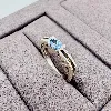 bague en argent avec aigue marine argent 925 millième (22 ct) 3,61g
