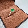 bague en argent centrée d'une émeraude argent autre 1,39g