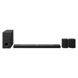 barre de son lg s95tr dolby atmos 9.1.5 ch noir + caisson de basse sans - fil + enceintes arrières sans - fil dts:x