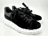 baskets alexander mcqueen en velour noir avec semelle oversiwe