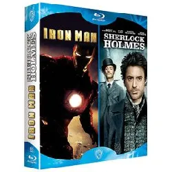 blu-ray iron man - sherlock holmes - coffret blu - ray