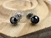boucles d'oreilles swarovski cristal noir