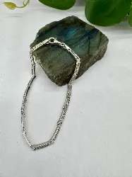 bracelet argent maille clé de la grèce antique argent 925 millième (22 ct) 4,51g