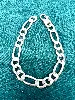 bracelet argent maille figaro argent 925 millième (22 ct) 25,32 g