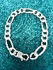 bracelet argent maille figaro argent 925 millième (22 ct) 25,32 g