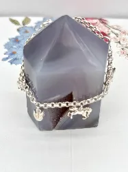 bracelet argent orné de pampilles argent 800 millième (19 ct) 15,09g