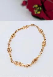 bracelet filigrane en ro rose or 750 millième (18 ct) 6,95g