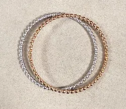 bracelets joncs morellato acier doré et argenté