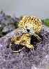 broche van cleef & arpels "lion ébouriffé" sertie de diamants or 750 millième (18 ct) 19,66g