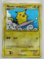 carte pokémon pikachu surfeur 114/111 fr