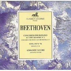 cd concerto pour piano et orchestre n°3 sonate n°26 andante favori