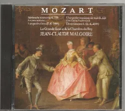 cd mozart, la grande ecurie et la chambre du roy, jean - claude malgoire - sérénade n°6, eine kleine nachtmusik, (1991)