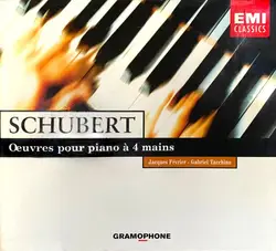 cd schubert - jacques février, gabriel tacchino - oeuvres pour piano a 4 mains