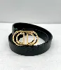 ceinture christian dior 30 montaigne en cuir noir  75 cm