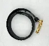 ceinture christian dior 30 montaigne en cuir noir  75 cm
