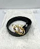 ceinture christian dior 30 montaigne en cuir noir  75 cm
