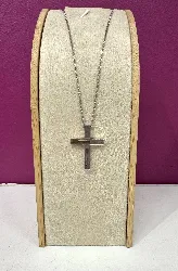 chaine + pendentif croix gucci argent 925 millième (22 ct) 11,91g