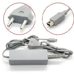 chargeur alimentation de l'adaptateur ca pour nintendo wii u gamepad controller blanc