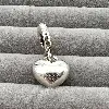 charm pandora argent coeur en émail rose daughter argent 925 millième (22 ct) 3,09 g