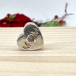 charm pandora argent people coeur de maman rose argent 925 millième (22 ct) 1,83 g