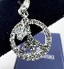charm swarovski peace and love en cristal étincelant-symbole universel de la paix