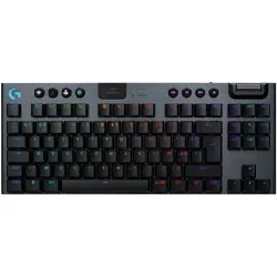clavier gaming sans fil ultra - plat azerty logitech g915 x lightspeed tkl tactile noir