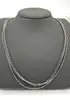 collier a.p.c. double chaîne en laiton teinté argent l50cm