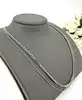 collier a.p.c. double chaîne en laiton teinté argent l50cm