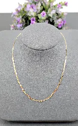 collier motif tressé en 3 ors or 750 millième (18 ct) 2,91g