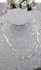 collier motif tressé en 3 ors or 750 millième (18 ct) 2,91g