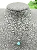 collier swarovski boule strass bleu