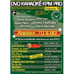 dvd karaoké kpm pro - vol. 16 : années 70 & 80