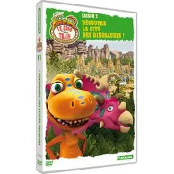 dvd le dino train - saison 2 - 1 - découvre la cité des dinosaures !