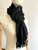 echarpe eric bompard en cachemire noire