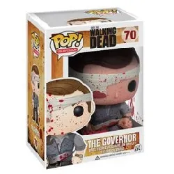 figurine walking dead - gouverneur bloody px exclu pop 10cm