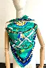 foulard/ carré 90 hermès couvertures et tenues de jour en soie fond vert