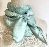 foulard/carré 90 hermès en soie turquoise joséphine danse
