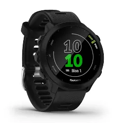 garmin forerunner 55 - montre gps multi - activités running avec fonctions d’entrainement garmin coach et cardio au poignet – noir