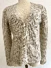 gilet femme see by chloé en laine et le dos en dentelle