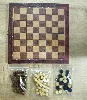 jeu en bois- jeu d'echecs et backgamon - format mini -voyage